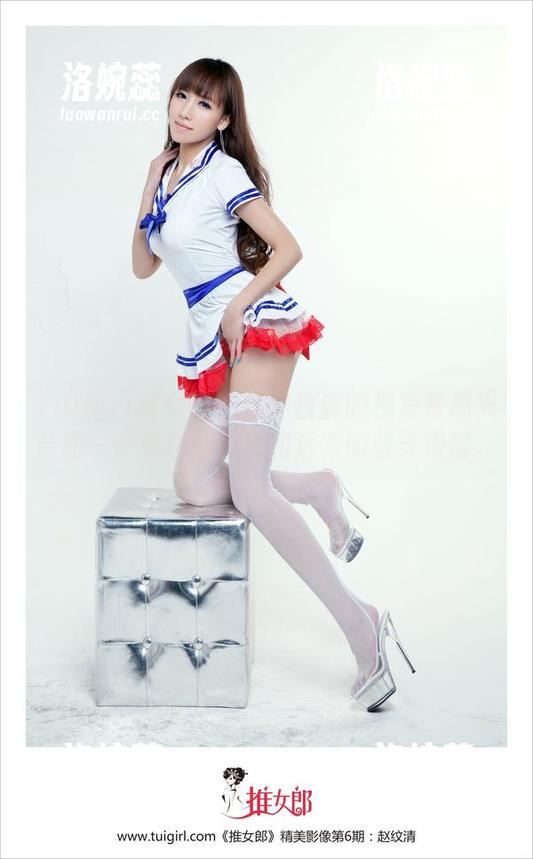 TuiGirl推女郎 - 从赵纹清的视角看那天台图——私房的凉风和远方的蓝天很搭。